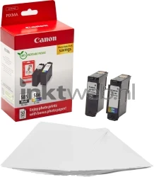 Canon PG-585/CL-586 Photo Value Pack zwart en kleur Combined box and product