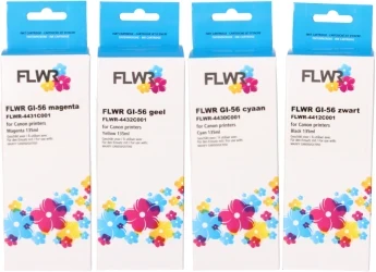 FLWR Canon GI-56 zwart en kleur Front box
