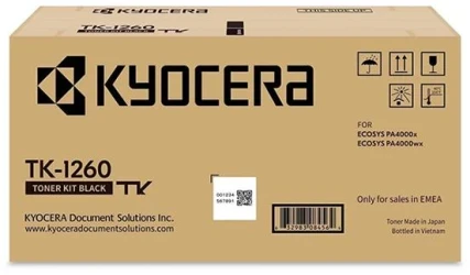Kyocera Mita TK-1260 toner  zwart Front box