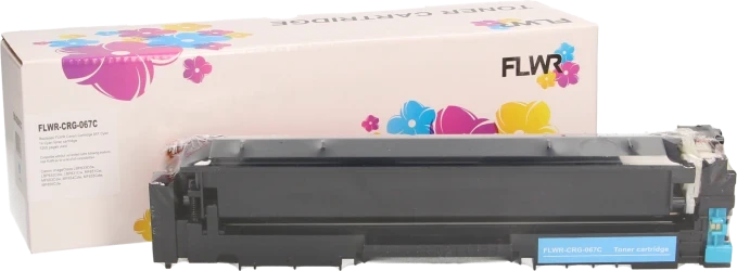 FLWR Canon 067 cyaan Combined box and product