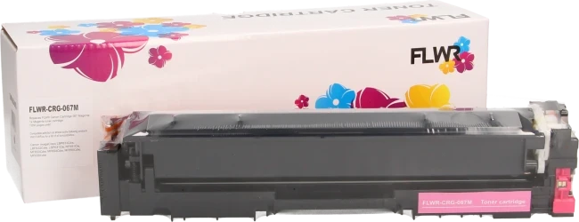 FLWR Canon 067 magenta Combined box and product