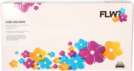 FLWR Canon CRG-069H  cyaan Front box