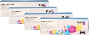 FLWR Brother TN-248XL Toner Bundel  zwart en kleur