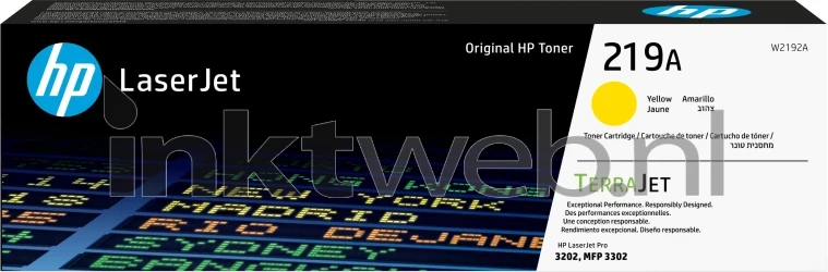 HP 219A geel Front box