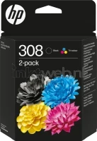 HP 308 Multipack (Opruiming) zwart en kleur
