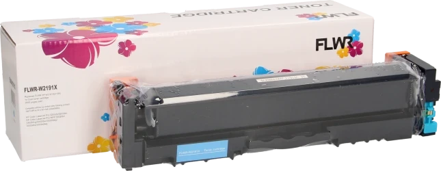 FLWR HP 219X cyaan Combined box and product