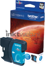 Brother LC-1100HY cyaan Combined box and product