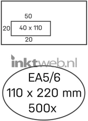 Merkloos Envelop Hermes Zelfklevend wit Diverse