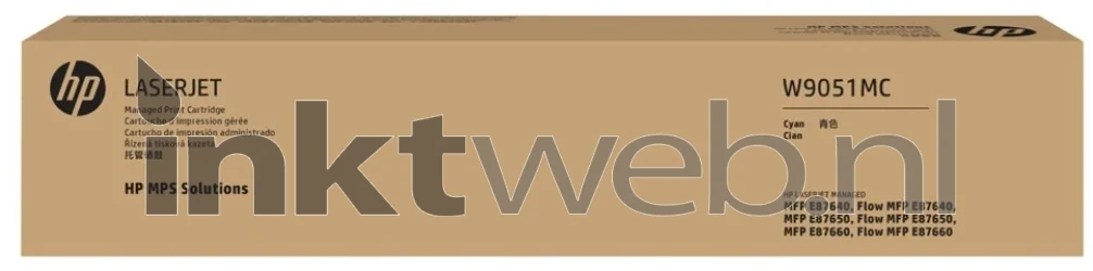 HP W9051MC cyaan Front box