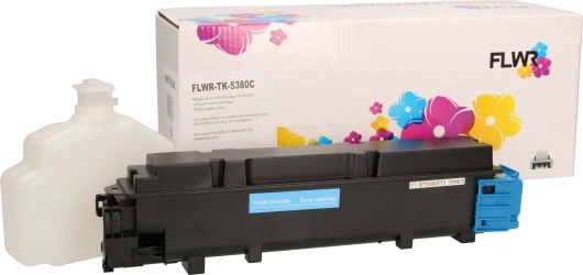 FLWR Kyocera Mita TK-5380 cyaan Combined box and product