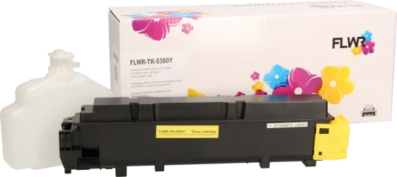 FLWR Kyocera Mita TK-5380 geel Combined box and product