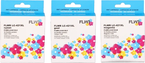 FLWR Brother LC-421XL Multipack kleur Front box