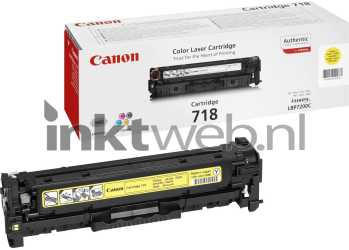 Canon 718 geel Combined box and product