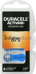 Duracell type 675 EasyTab 1.45V Front box