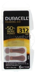 Duracell type 312 EasyTab 1.45V Front box