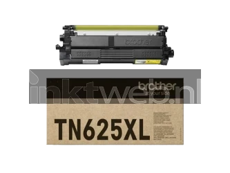 Brother TN-625XLY geel Combined box and product