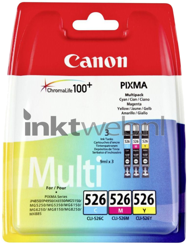 Canon CLI-526CMY kleur