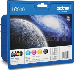 Brother LC-900 multipack zwart en kleur Front box