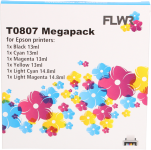 FLWR Epson T0807 Multipack zwart en kleur