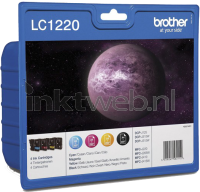 Brother LC-1220 Multipack (Opruiming 4 x 1-pack outlet) zwart en kleur