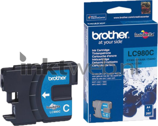 Brother LC-980C cyaan Combined box and product