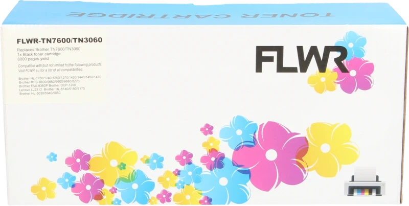 FLWR Brother TN-7600 zwart (Huismerk (compatible))