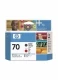 HP 70 printkop mat zwart en rood (Origineel)