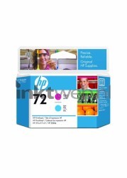 HP 72 printkop magenta en cyaan Front box