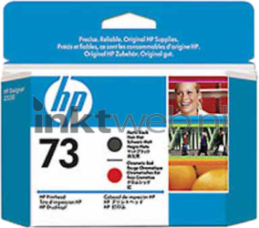 HP 73 printkop mat zwart en rood Front box