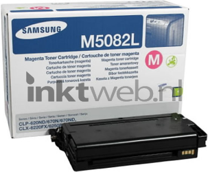 Samsung CLT-M5082L magenta Combined box and product