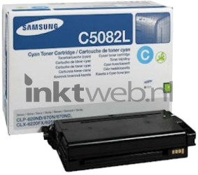 Samsung CLT-C5082L (SU055A) cyaan Combined box and product
