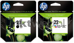HP 21XL en 22XL zwart en kleur
