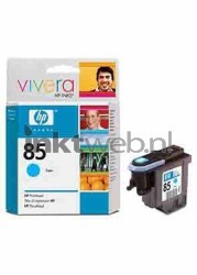 HP 85 printkop cyaan Combined box and product