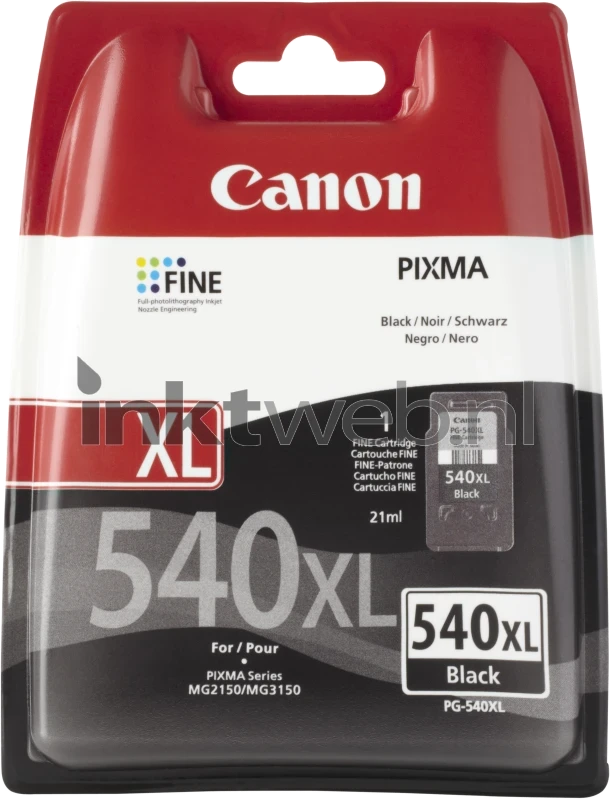 Canon PG540XL Zwart inktcartridges voordelig bestellen