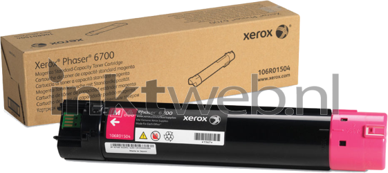 Xerox Phaser 6700 Toner magenta Combined box and product