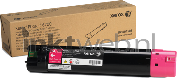 Xerox Phaser 6700 HC magenta Combined box and product