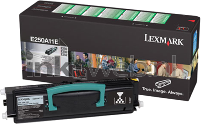 Lexmark E250 / E35x toner zwart Combined box and product