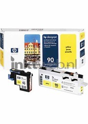 HP 90 printkop geel Combined box and product