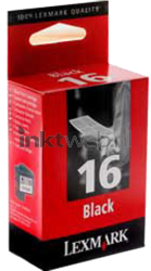 Lexmark 16 zwart Front box