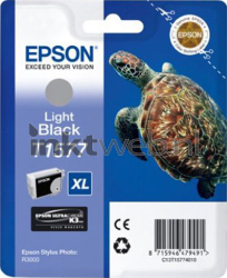 Epson T1577 licht zwart Front box