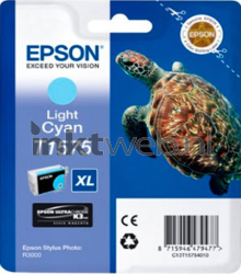 Epson T1575 licht cyaan