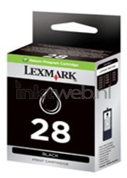 Lexmark 28 zwart Front box