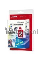 Canon CLI-36 en GP-501 (Opruiming 2 x 1-pack los)