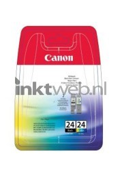 Canon BCI-24BK/CL zwart en kleur Front box