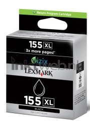 Lexmark 155XL zwart Front box
