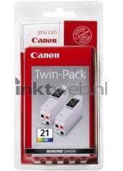 Canon BCI-21C twinpack kleur Front box