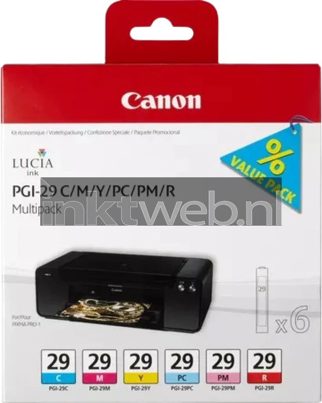 Canon PGI-29 CMYPCPMR kleur