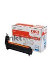 Oki C711 cyaan Combined box and product