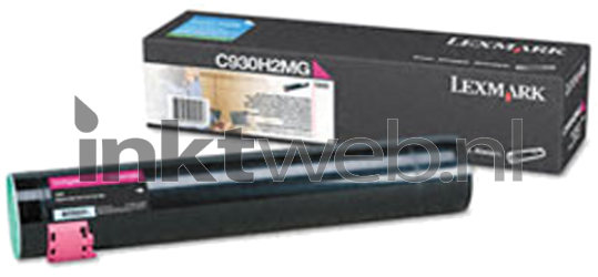 Lexmark C935 magenta Combined box and product