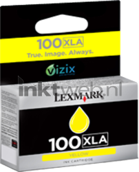 Lexmark 100XLA geel Front box